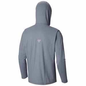 Columbia PFG Slack Tide™ Henley Hoodie Herr MörkGrå (OHCGD2671)